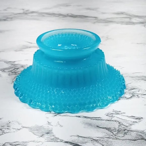 Degenhart Glass Star & Dewdrop Trinket Paperweight Open Salt Vtg - Picture 6 of 9